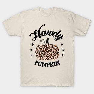 Howdy Pumpkin, leopard pumpkin T-Shirt